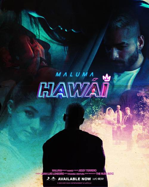 -Maluma estrenó hoy miércoles 29 de julio “Hawái”, su nuevo sencillo junto con su videoclip oficial.