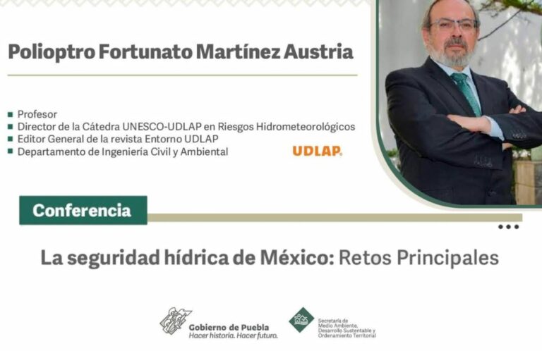 Sin agua el 2030 puede ser fatídico, catedrático de la UDLAP