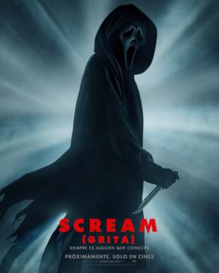 La película “Scream” tendrá estreno exclusivo en cines el 14 de enero de 2022