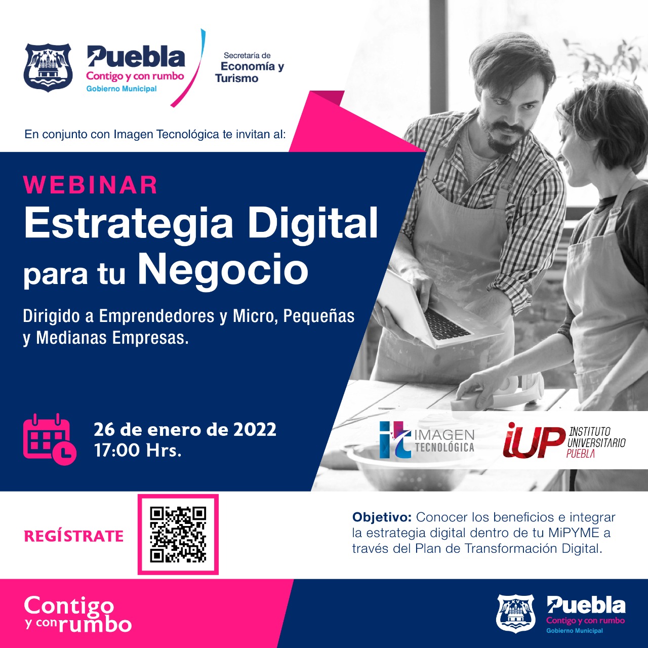 Secretaría de Economía y Turismo Municipal invita al Webinar para pequeñas y medianas empresas