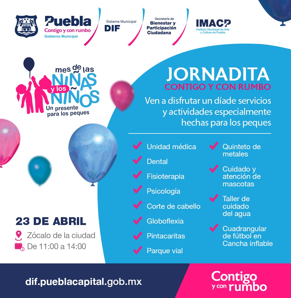 Ayuntamiento de Puebla acercará servicios y actividades especiales para la niñez