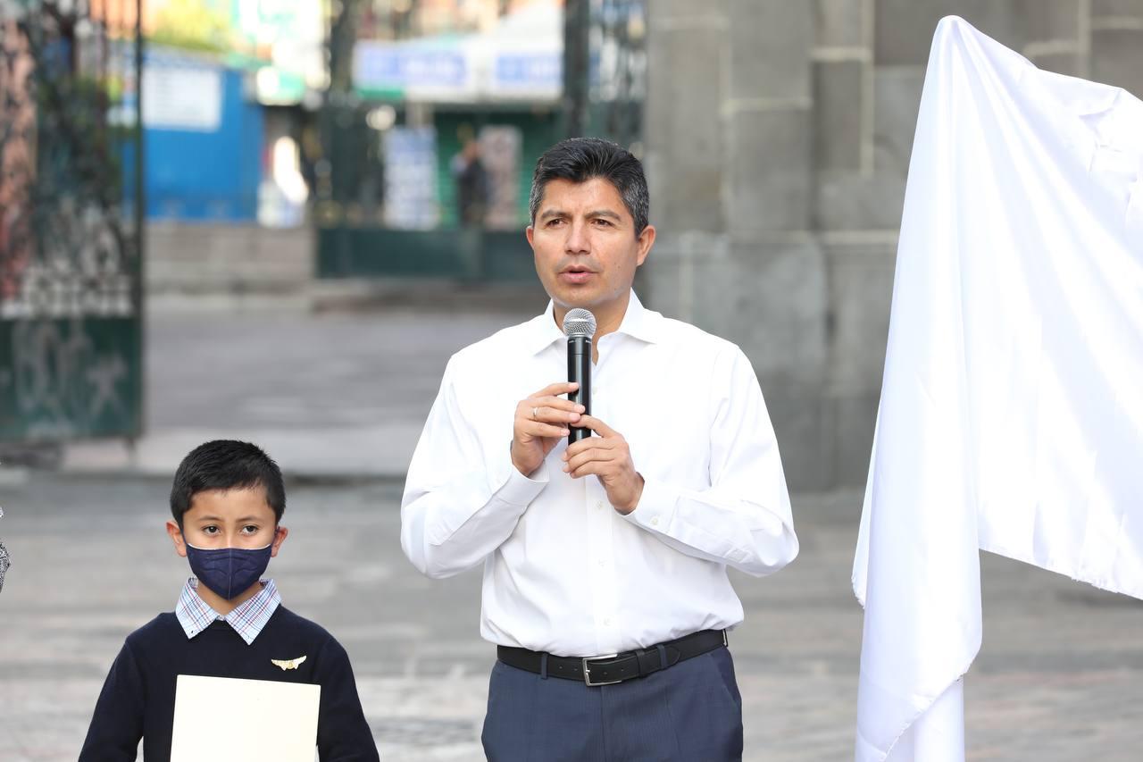 Eduardo Rivera Pérez encabeza los festejos por el 491 aniversario de la Fundación de Puebla
