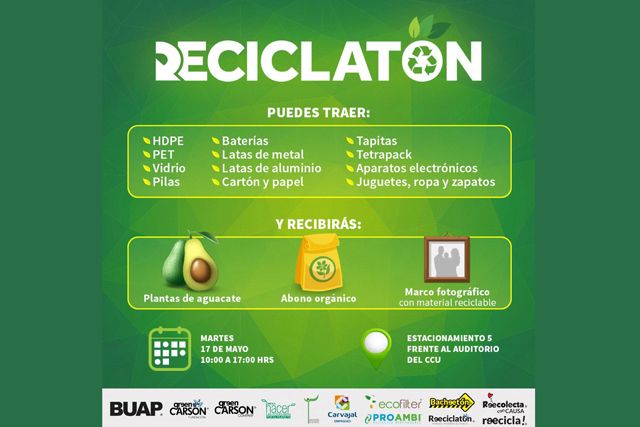 Realizará BUAP Reciclatón para generar conciencia sobre la importancia de reciclar y reducir residuos