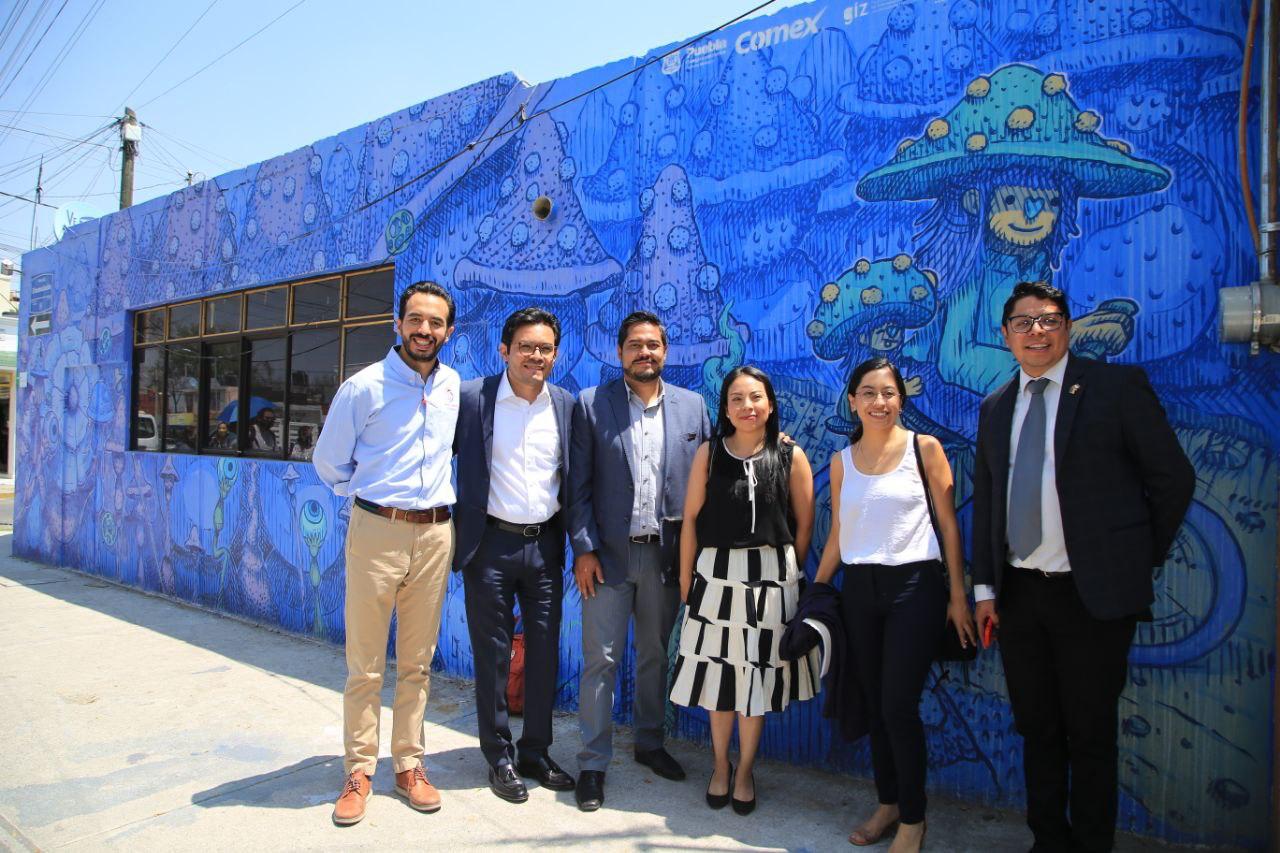 Con proyecto «Anda Puebla», Ayuntamiento gana espacio peatonal en las calles de San Manuel