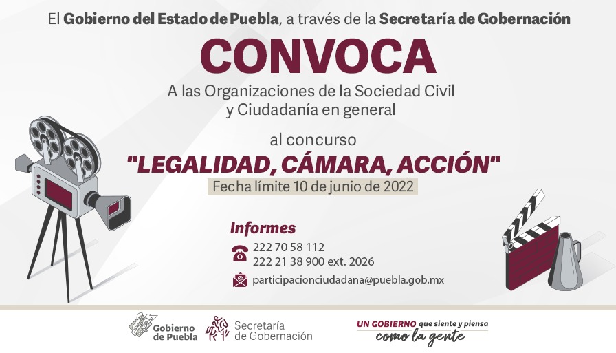 Promueve SEGOB cultura de la legalidad con concurso “Legalidad, Cámara, Acción”