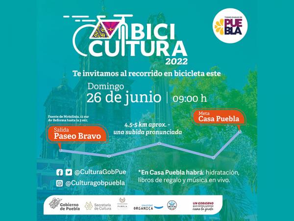 Organizan Cultura y Congreso del Estado rodada «Bici Cultura 2022»