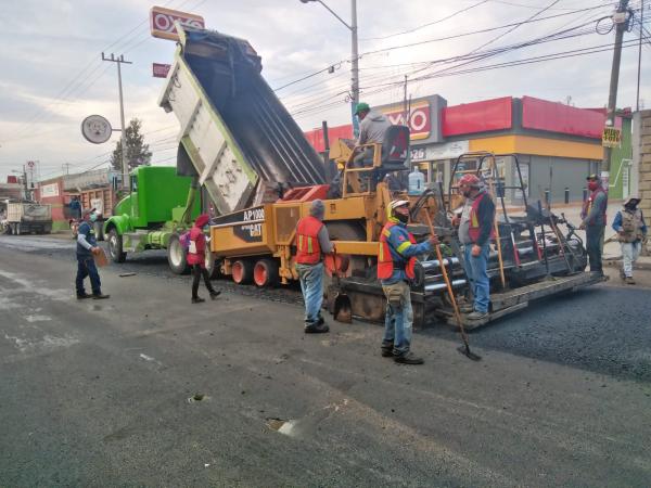 Rehabilita gobierno estatal calles al norte y sur de la ciudad de Puebla