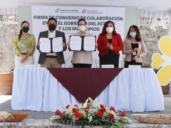 Firma SEGOB convenio de colaboración para erradicar la violencia de género