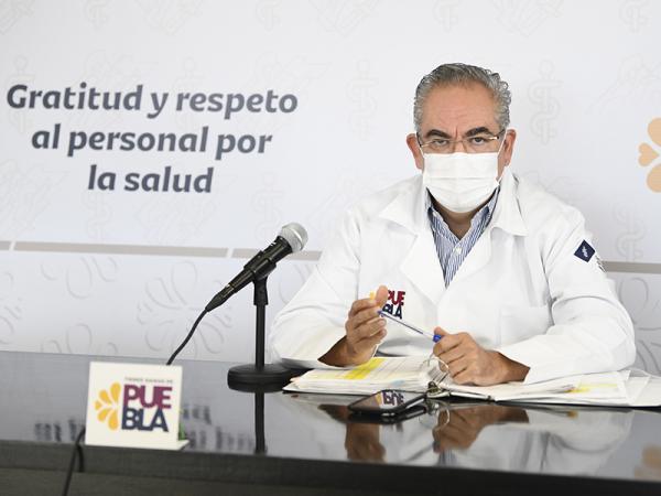En dos semanas, pico de quinta ola de la COVID-19 en Puebla: Salud