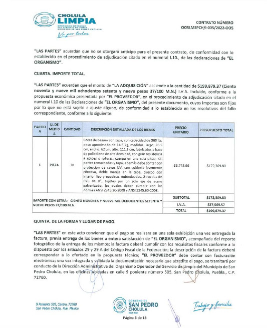 Es De muy Buena Fuente. En Cholula, otros 760 mil de sobre costo