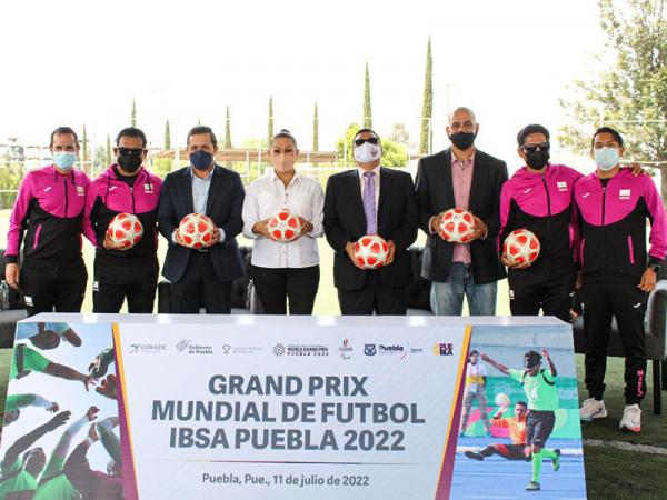 Todo listo para el Gran Prix Mundial de Futbol IBSA Puebla 2022