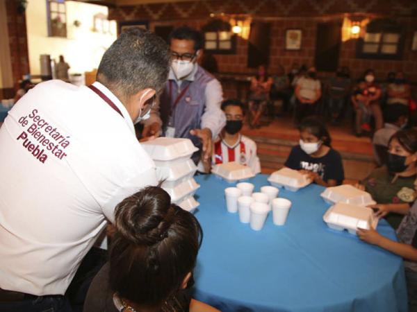 Garantiza Bienestar alimentación para niñas y niños de San Baltazar Campeche