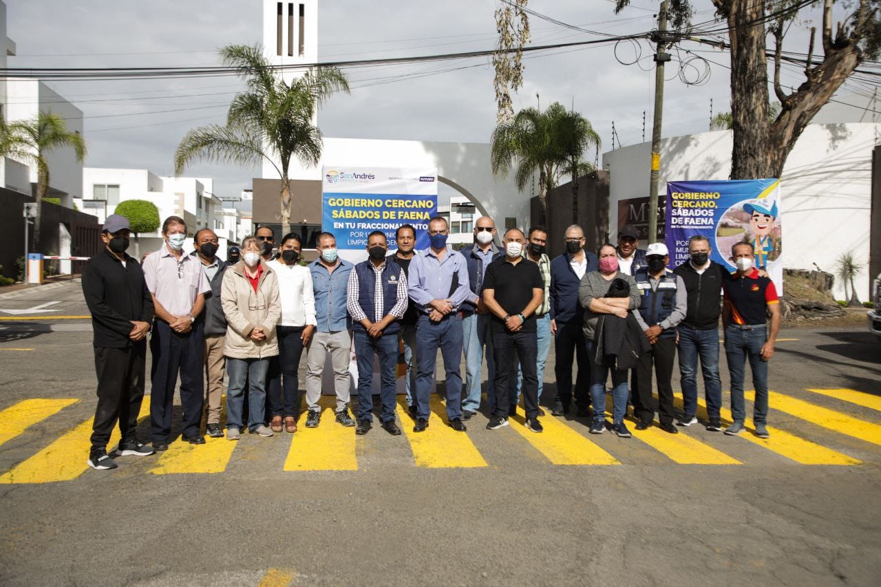 Otorga Ayuntamiento de San Andrés servicios públicos en fraccionamientos de San Martinito