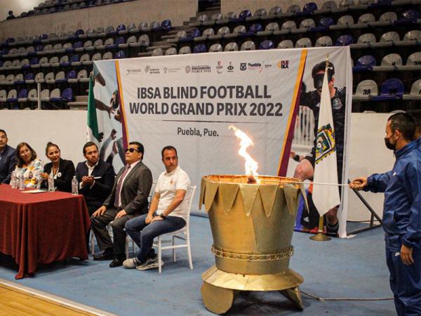 Inaugura INPODE Gran Prix Mundial de Futbol IBSA Puebla 2022