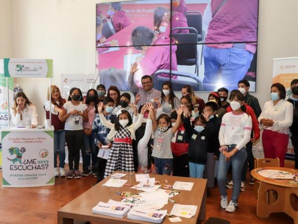 Recibe Casa Puebla a niñas, niños y adolescentes para Consulta Nacional ¿Me Escuchas? 2022