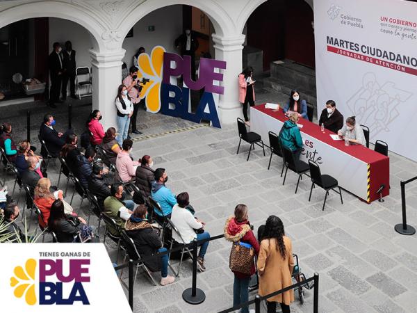 Con «Martes Ciudadano», Barbosa Huerta refrenda cercanía con poblanas y poblanos