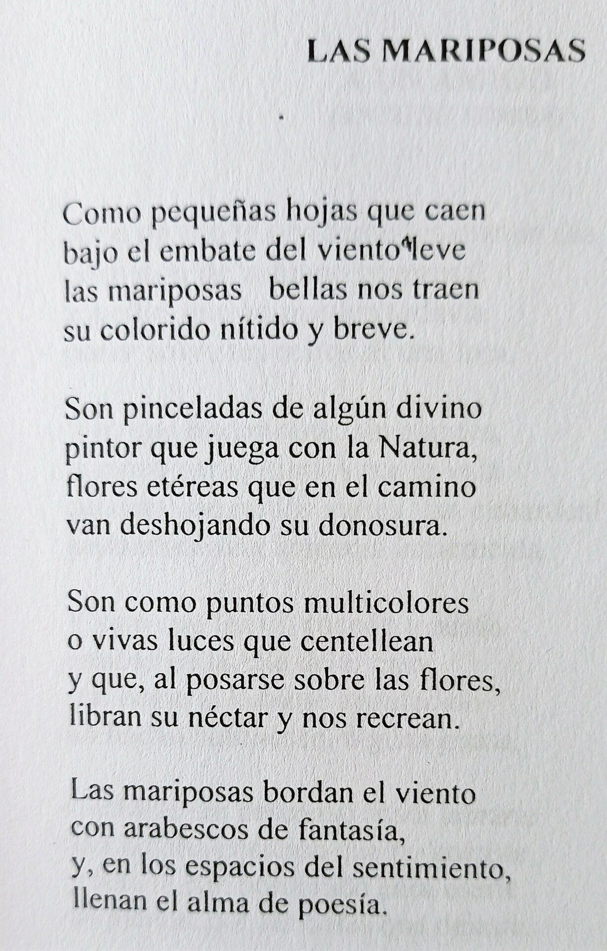 Pablo Benjamín Pineda Cortés. Las mariposas