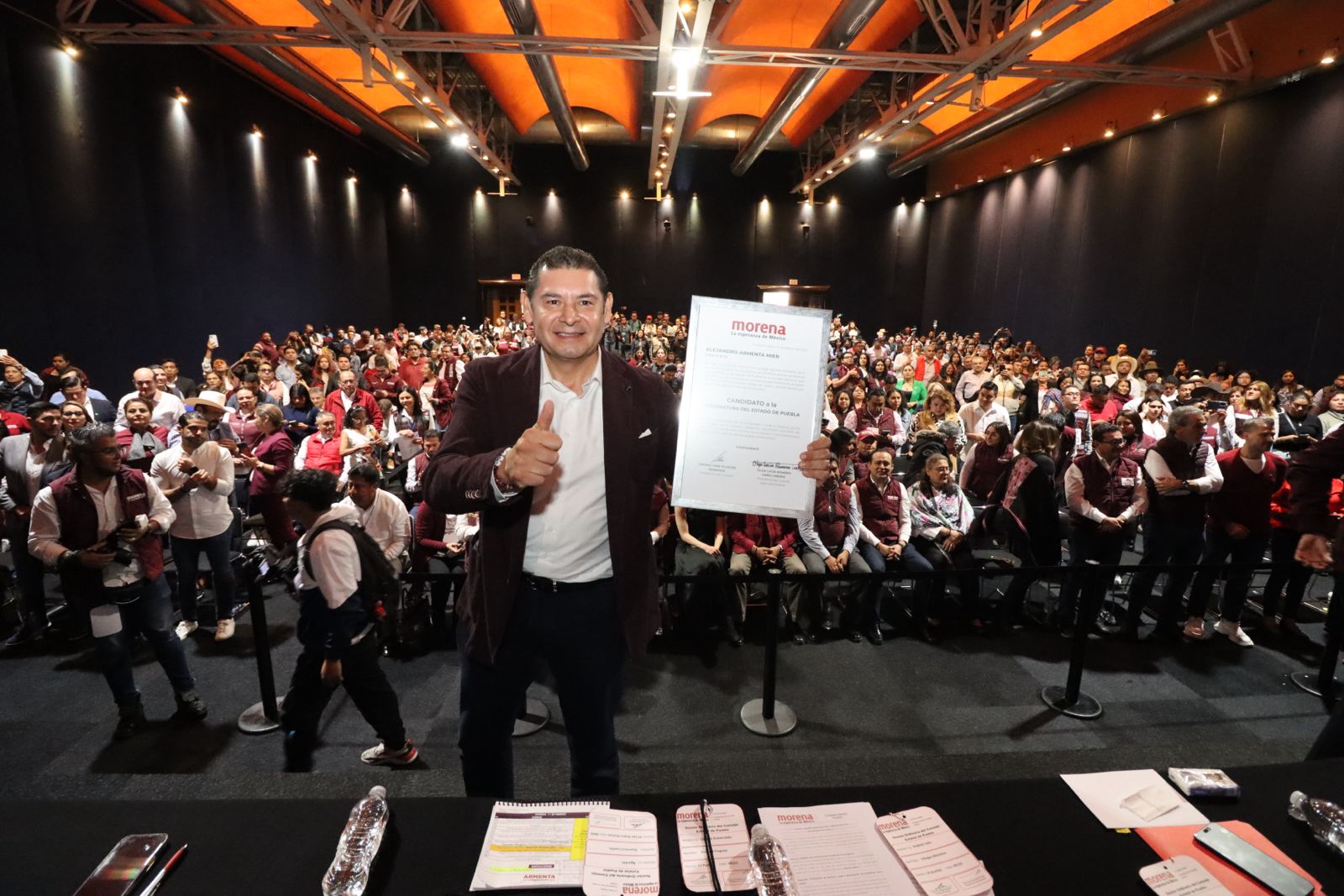 Sólo con unidad y conciliación, consolidaremos la 4T en Puebla: Armenta
