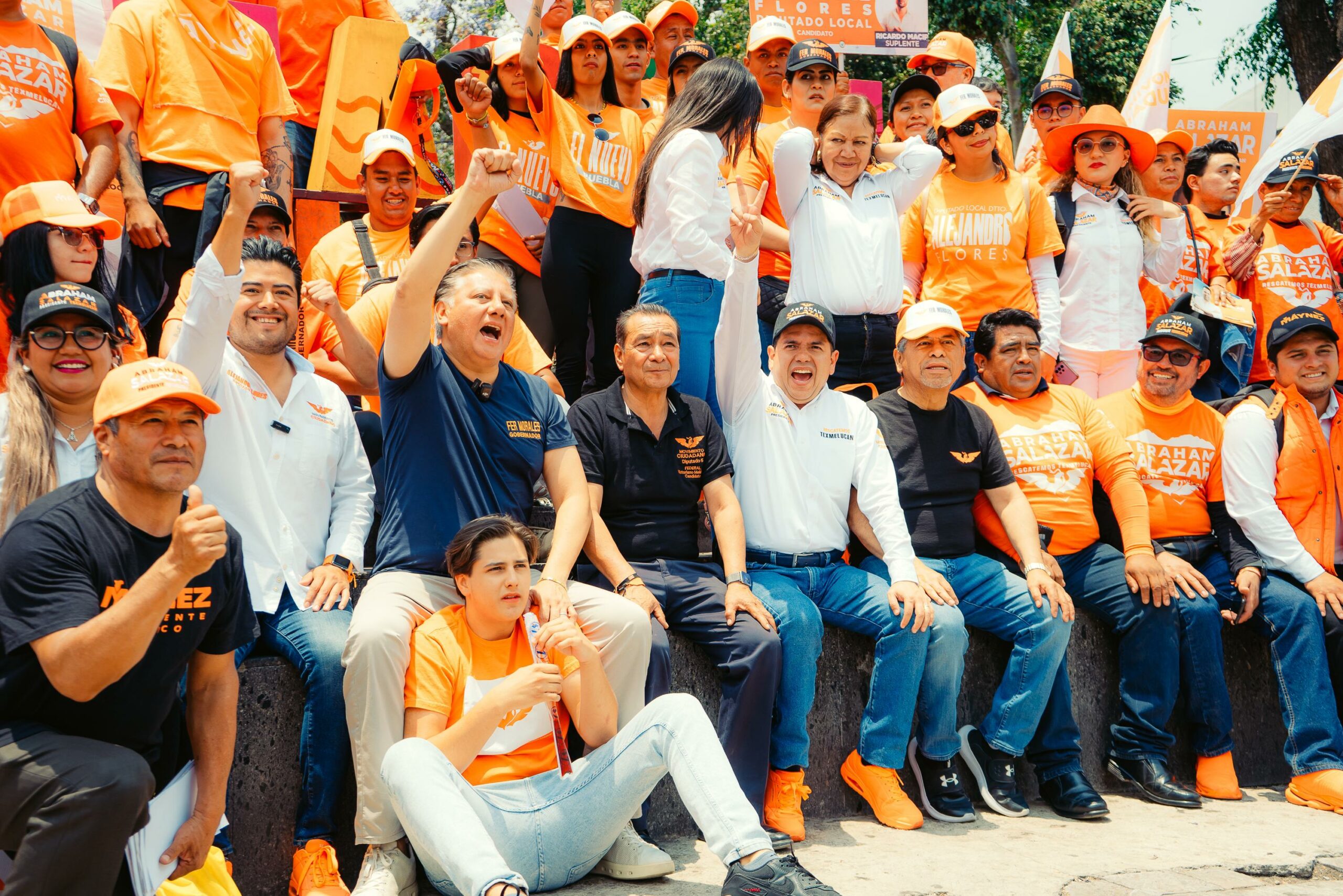 Texmelucan se pintará de naranja, afirman candidatos de MC