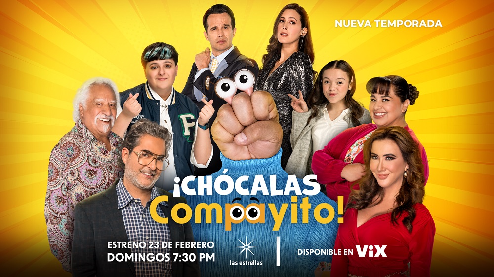El próximo domingo 23 de febrero se estrena la tercera temporada de “¡Chócalas Compayito!”
