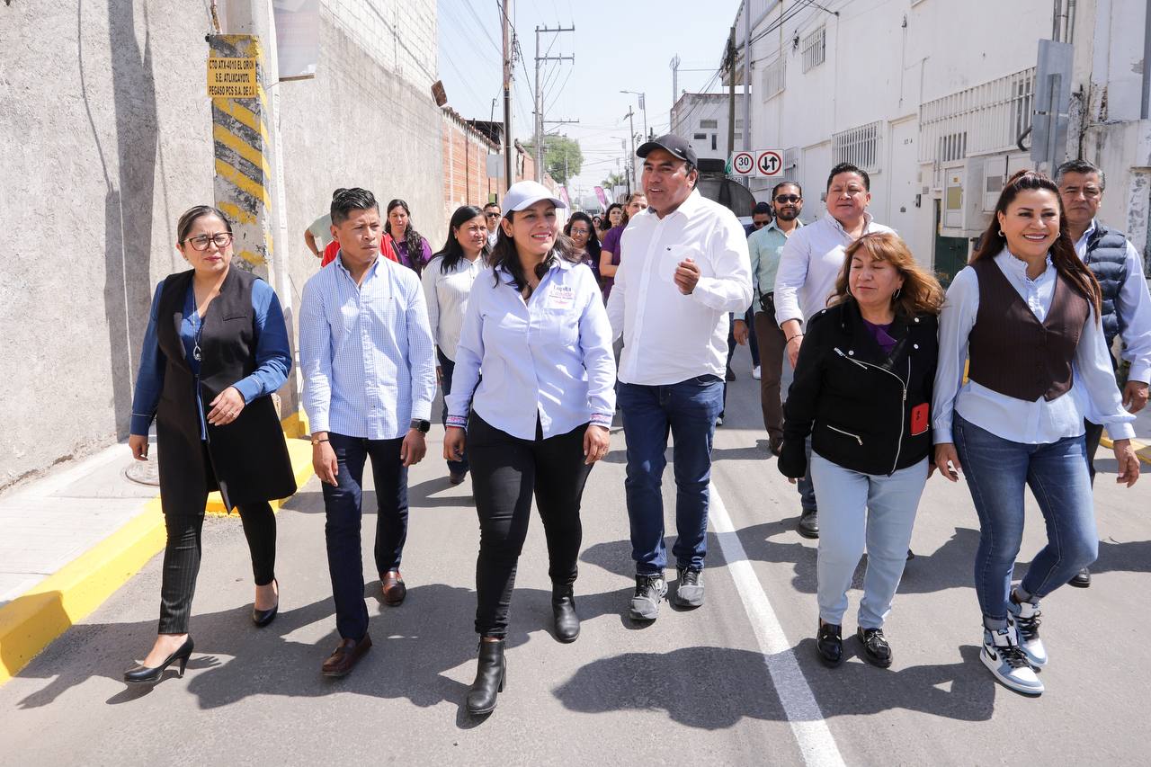 Mejora Lupita Cuautle la movilidad en Emiliano Zapata con obra vial