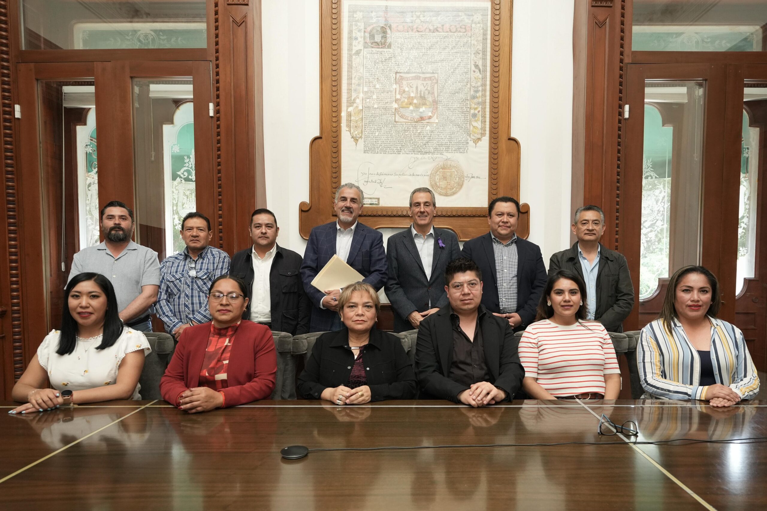 Sostiene Pepe Chedraui reunión con el Consejo Directivo del Sindicato del Ayuntamiento de Puebla