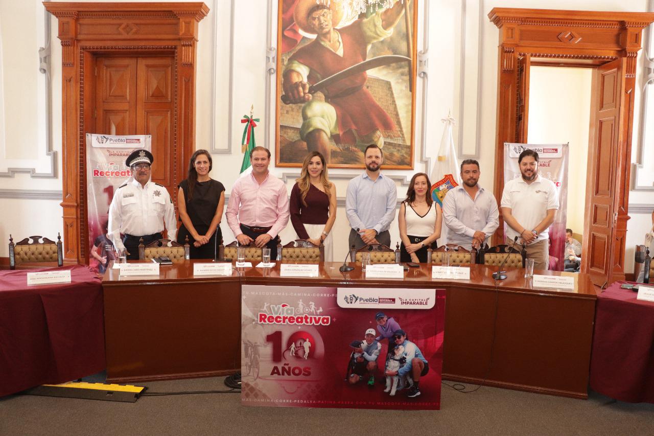 Presenta Gobierno de la Ciudad actividades en conmemoración al 10mo. Aniversario de la Vía Recreativa