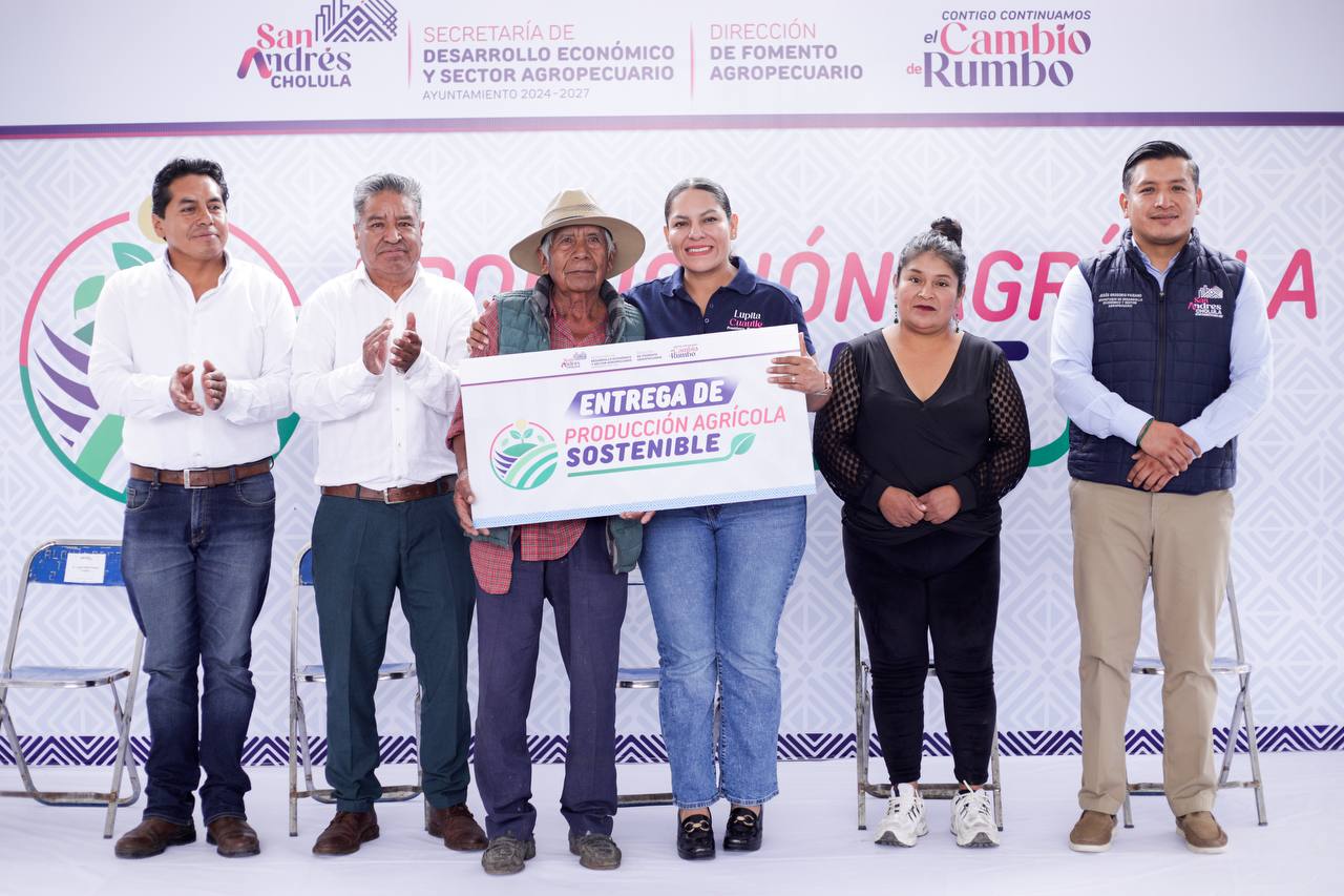 Fortalece Lupita Cuautle el campo y familias productoras de San Andrés Cholula