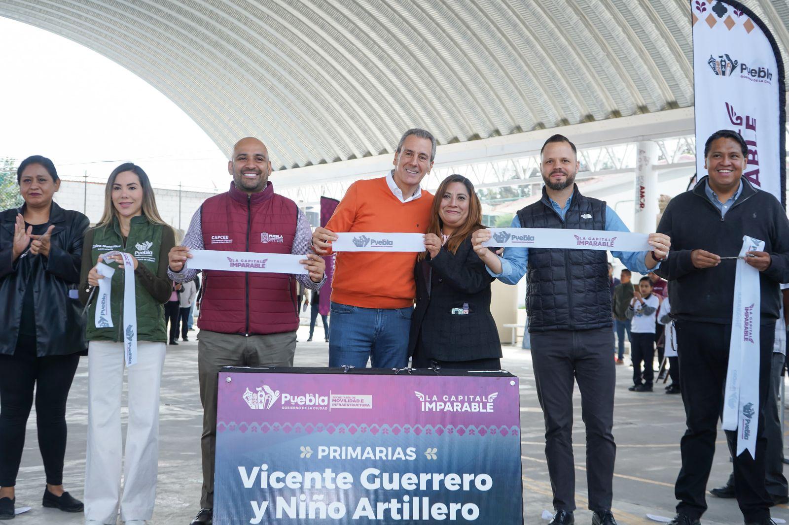 Fortalece Pepe Chedraui infraestructura educativa en San Jerónimo Caleras