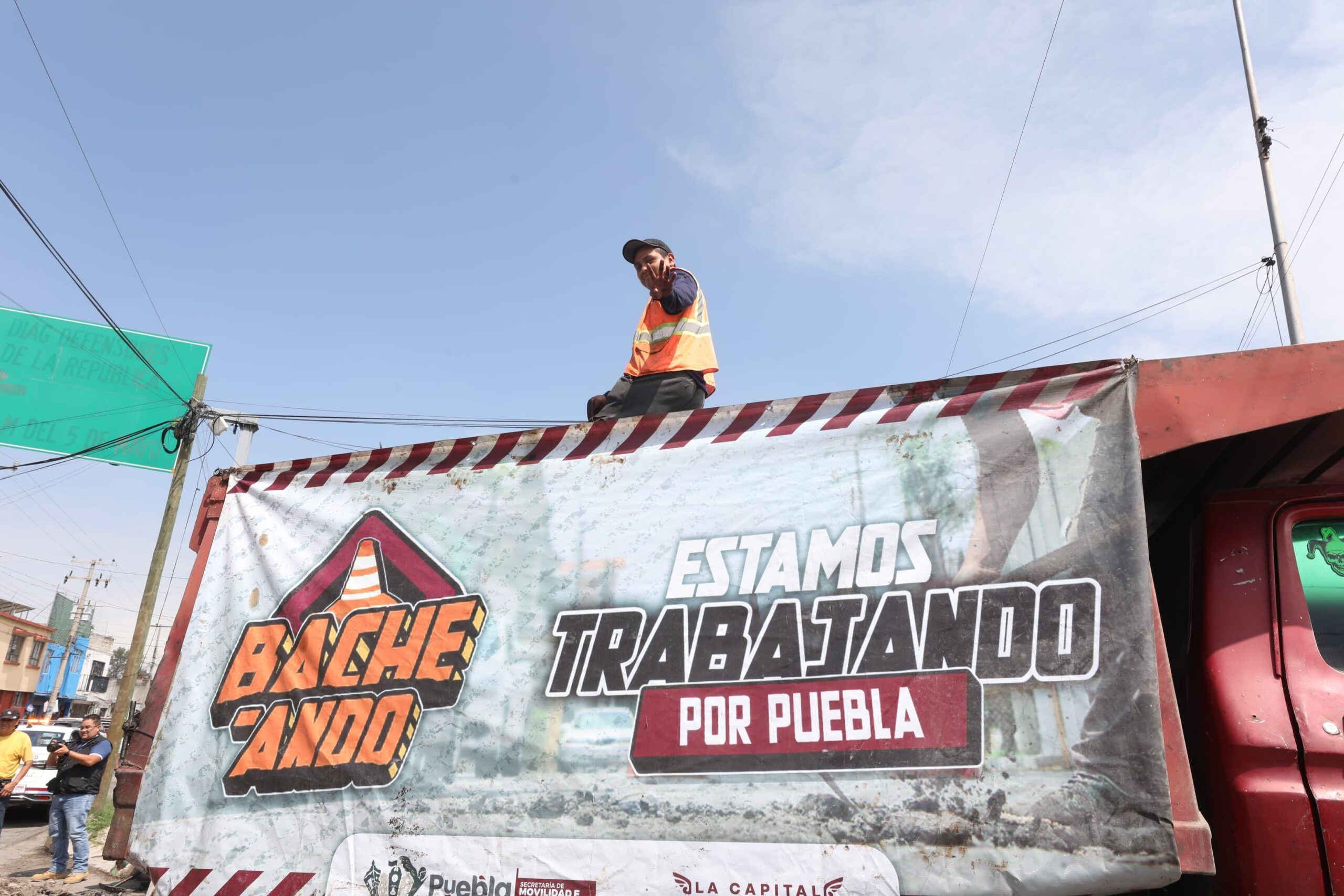 Más de 77 mil 500 baches tapados con la Campaña Capitalina Bacheando Puebla