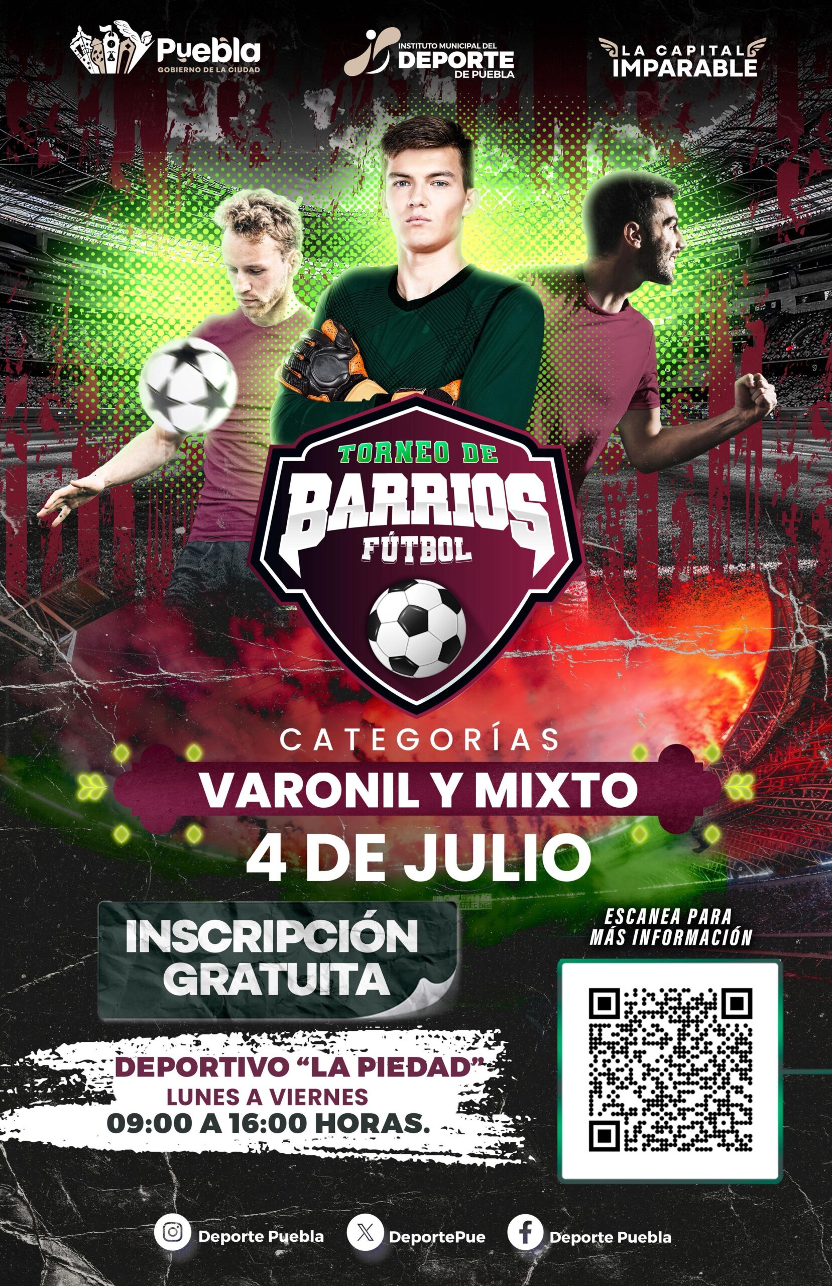 Anuncia IMDP Torneo de Barrios de Futbol 7 – 2025