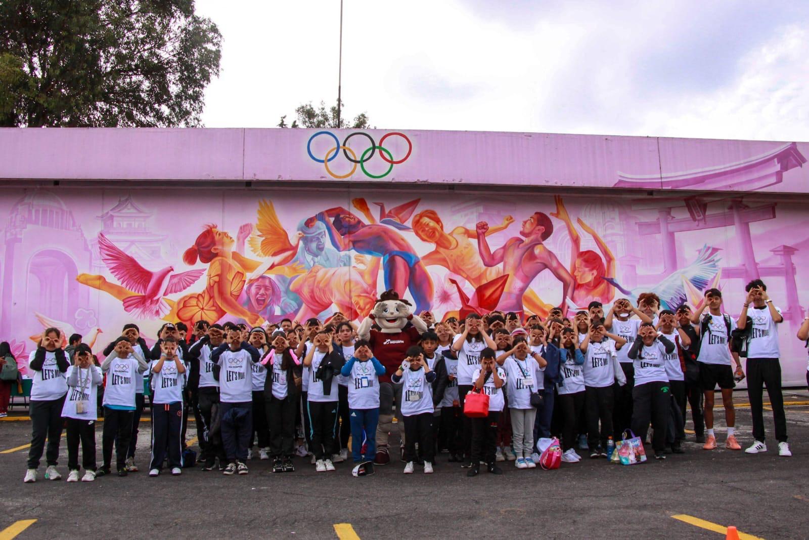 Participaron estudiantes de las escuelas de iniciación del IMDP en actividades del Comité Olímpico Mexicano