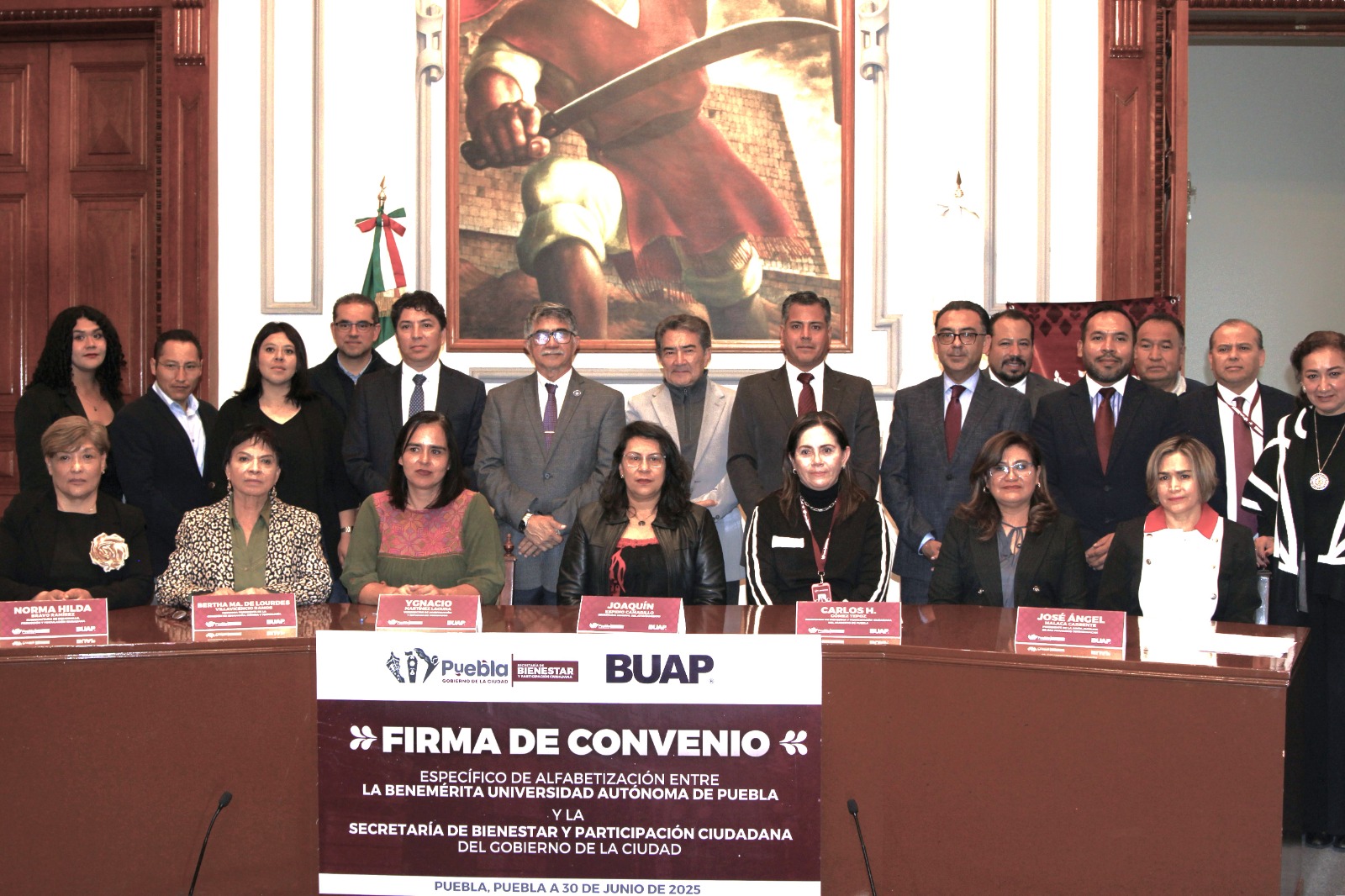 Firman Gobierno de la Ciudad y BUAP convenio para alfabetizar a poblanas y poblanos en zonas vulnerables