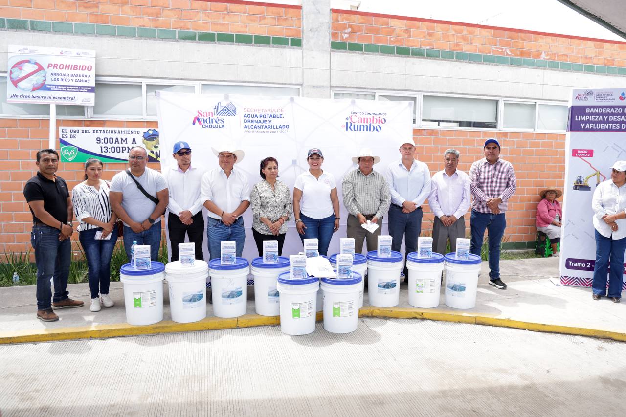 Refuerza Gobierno de San Andrés Cholula acciones contra inundaciones y focos de infección