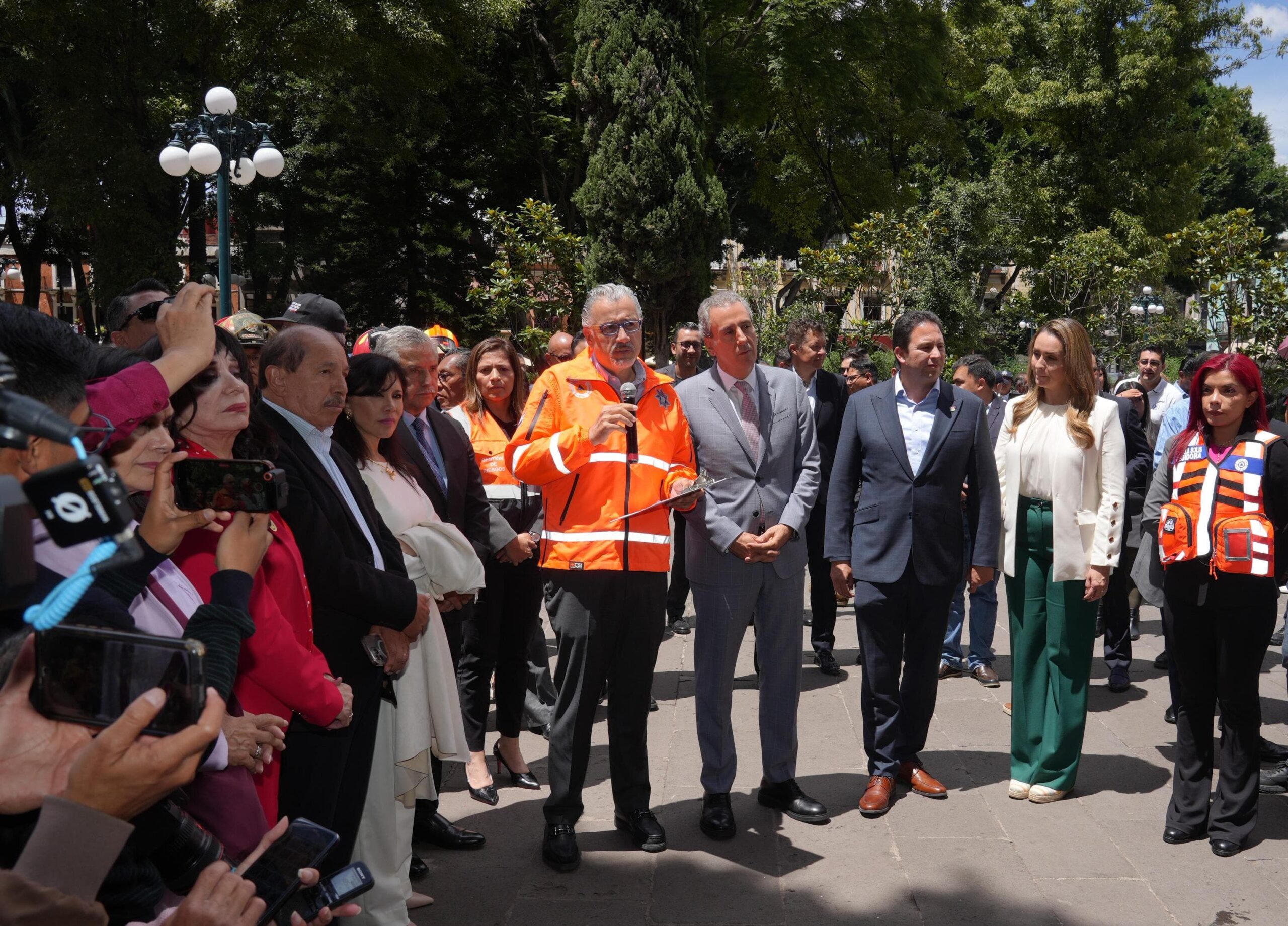 Encabezó Pepe Chedraui 2º Simulacro Nacional 2025 en el Zócalo de la Ciudad
