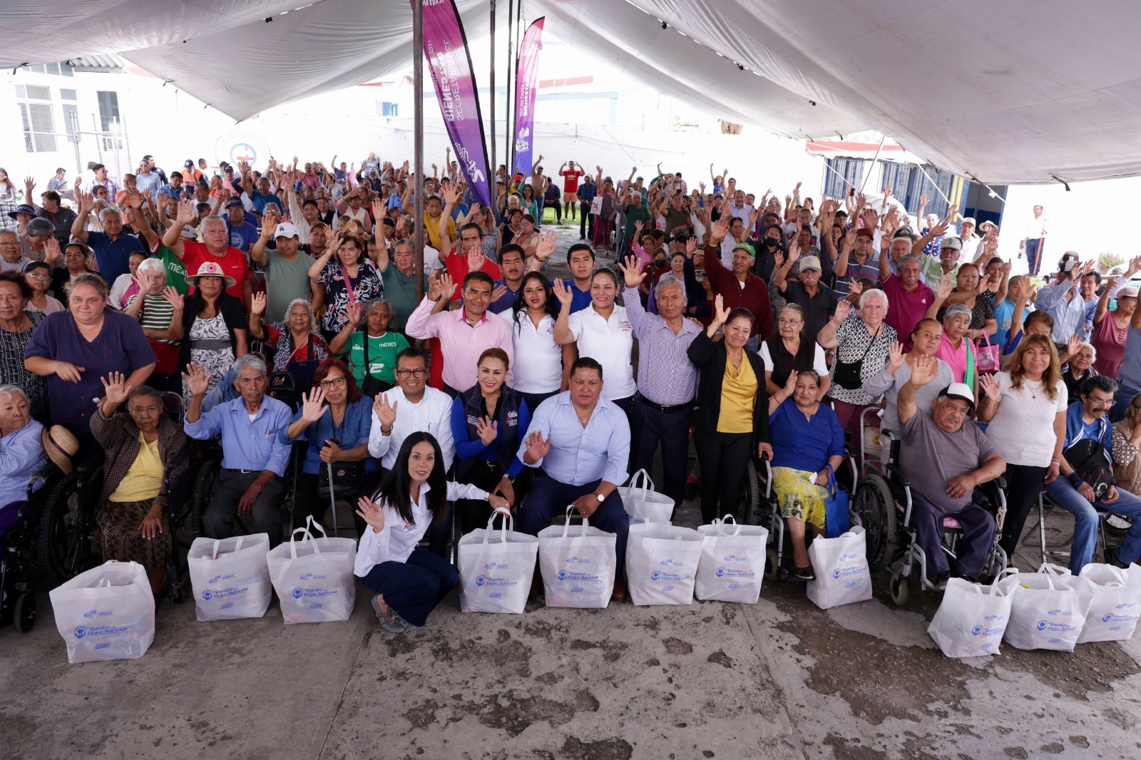 Avanza Lupita Cuautle con la cuarta entrega de apoyos alimentarios