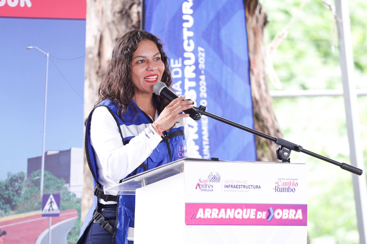 Con obra pública Lupita Cuautle dignifica calidad de vida en San Andrés Cholula