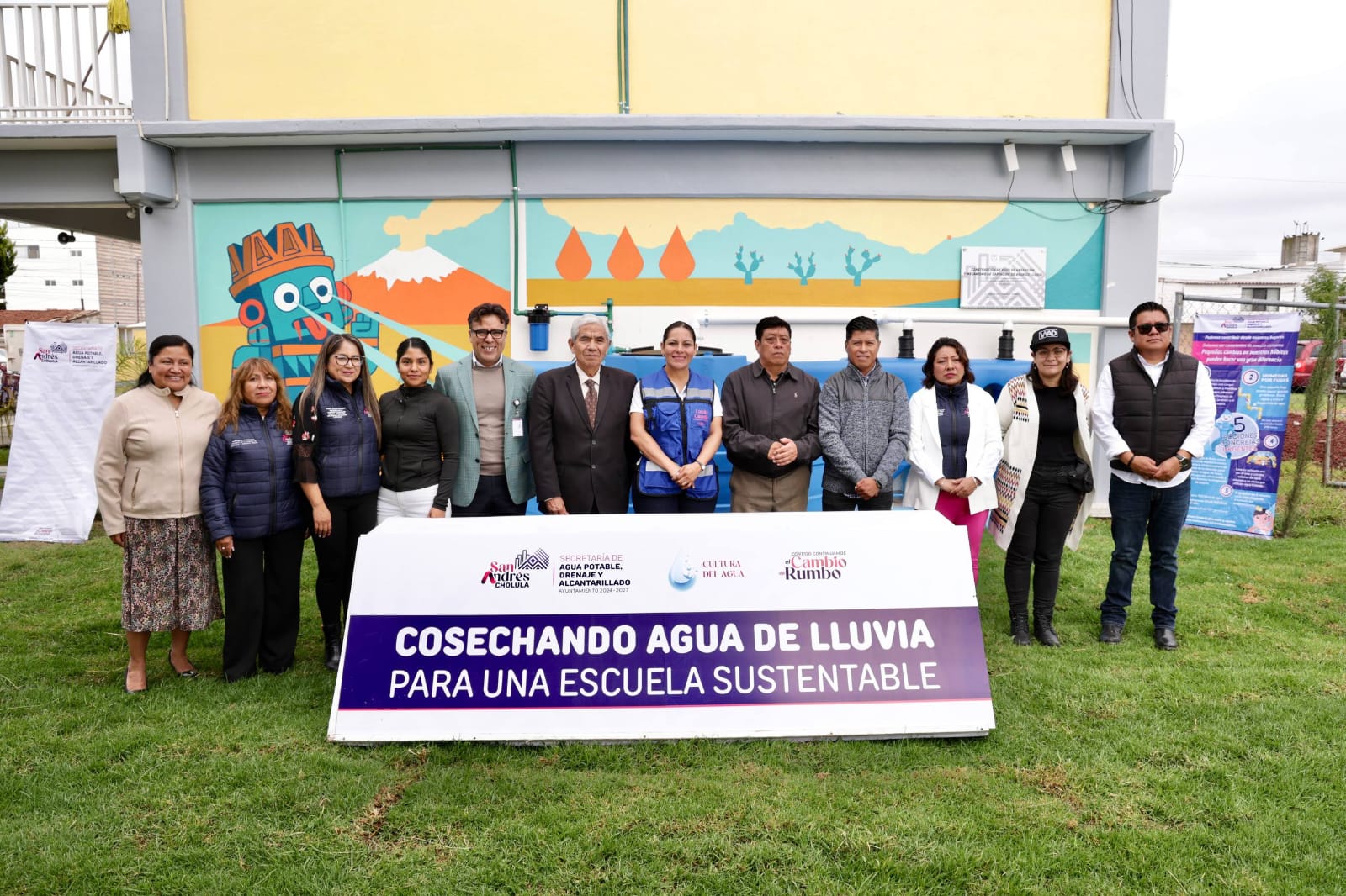 Promueve Lupita Cuautle conciencia ambiental en escuelas con mecanismos de captación de agua