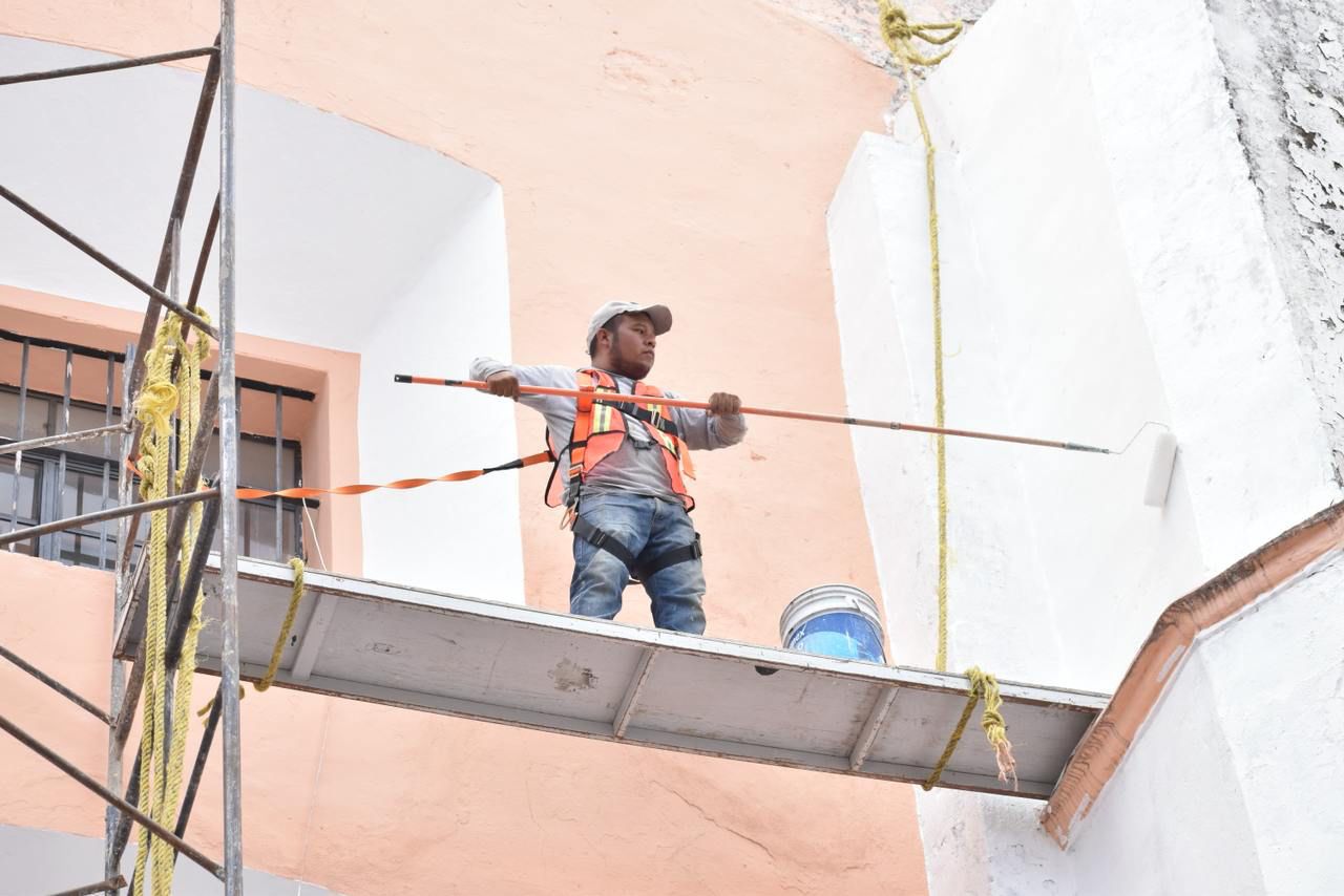 Realiza Gobierno de la Ciudad trabajos de mantenimiento para preservar templos del Centro Histórico