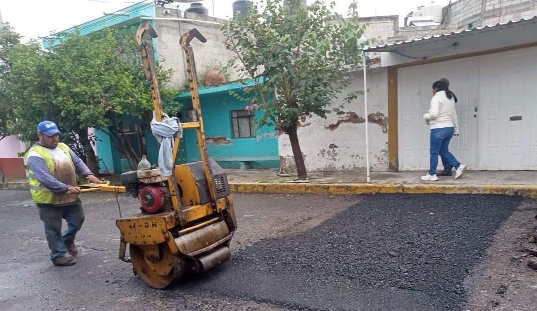 Campaña Capitalina Bacheando Puebla: mantenimiento vial 24/7