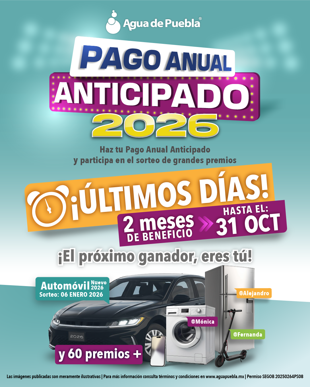 Últimos días para obtener 2 meses de beneficio con el “Pago Anual Anticipado 2026”