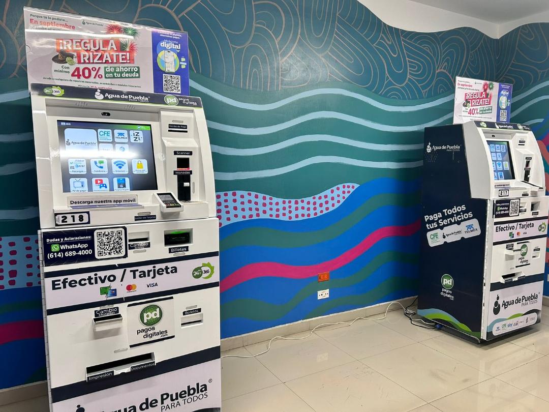 Agua de Puebla acerca sus servicios: ya son 51 cajeros automáticos para pagar de forma fácil, rápida y sin filas