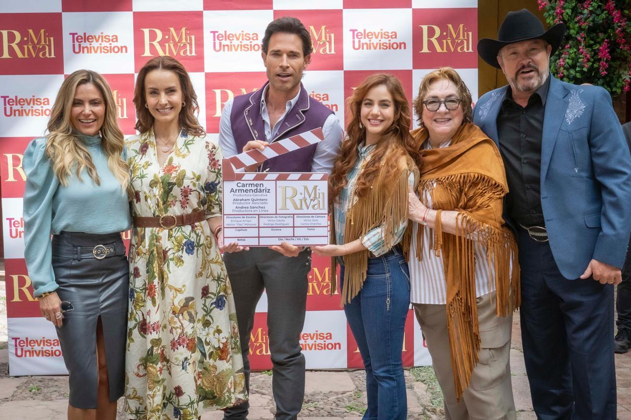 Claquetazo por inicio de grabaciones de “Mi rival”, la nueva telenovela producida por Carmen Armendariz.