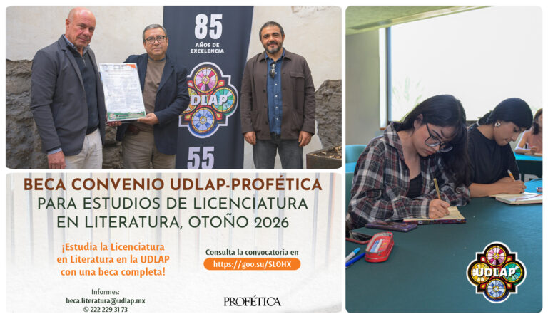La UDLAP y Profética se unen para impulsar el estudio de la Literatura