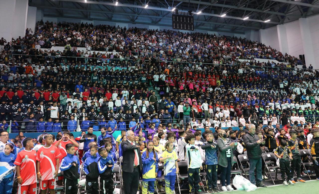 Con más de 2,000 niñas y niños de los 32 estados del país, arrancan en Puebla los campeonatos nacionales de futbol 2025