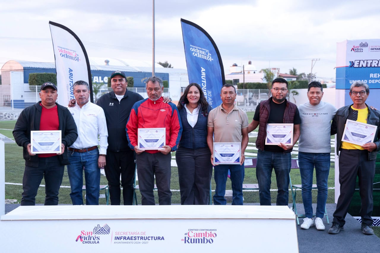 Nueva imagen para el Complejo Deportivo Emiliano Zapata en San Andrés Cholula