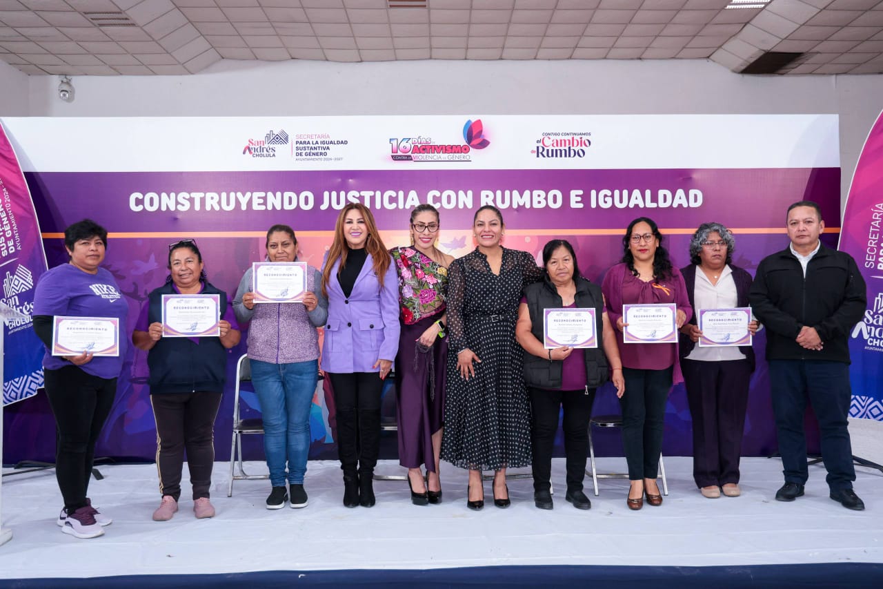 Impulsa San Andrés Cholula acciones integrales para la autonomía y seguridad de las mujeres