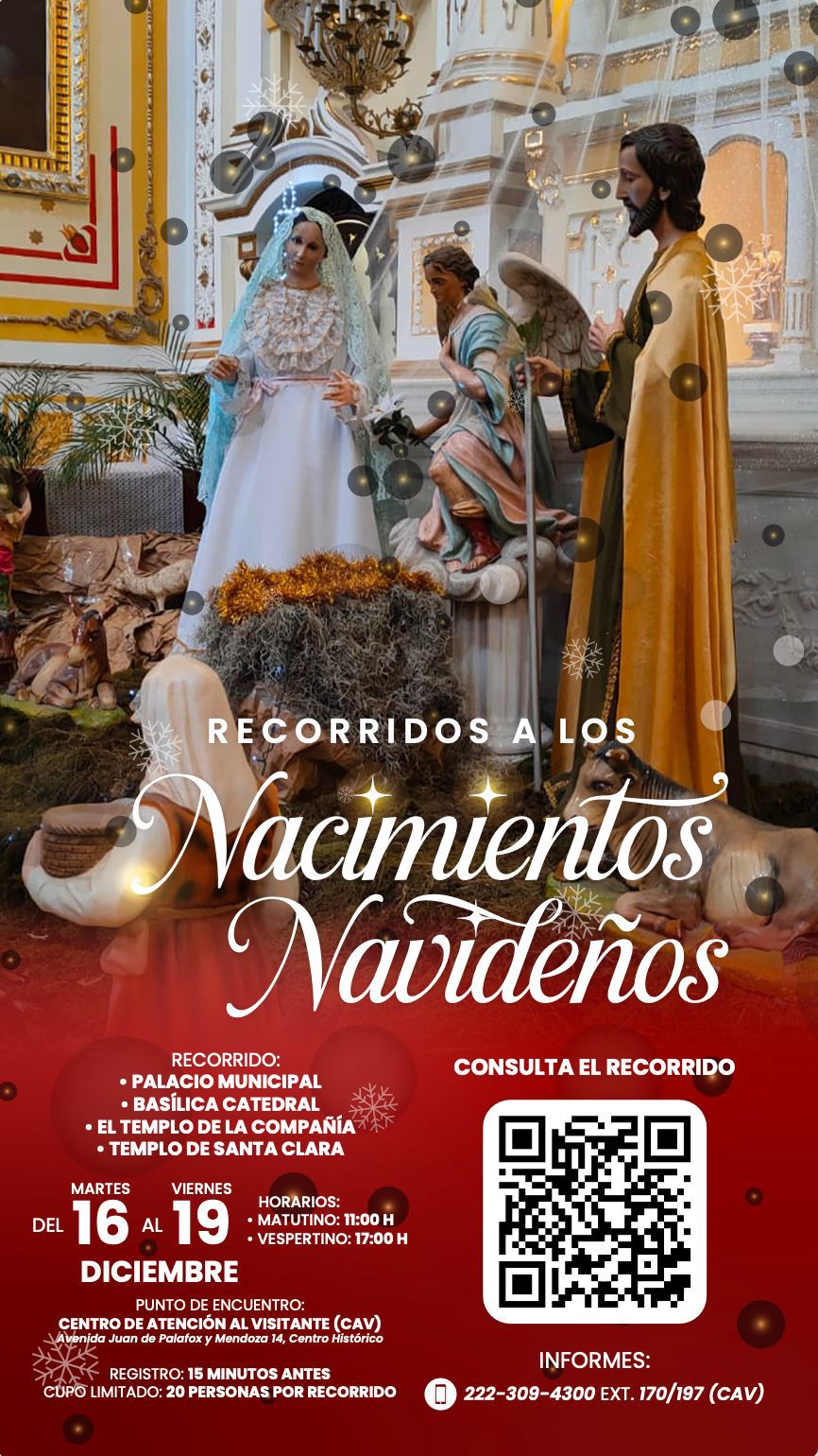 Invita Gobierno de la Ciudad a Recorrido por Nacimientos del Centro Histórico
