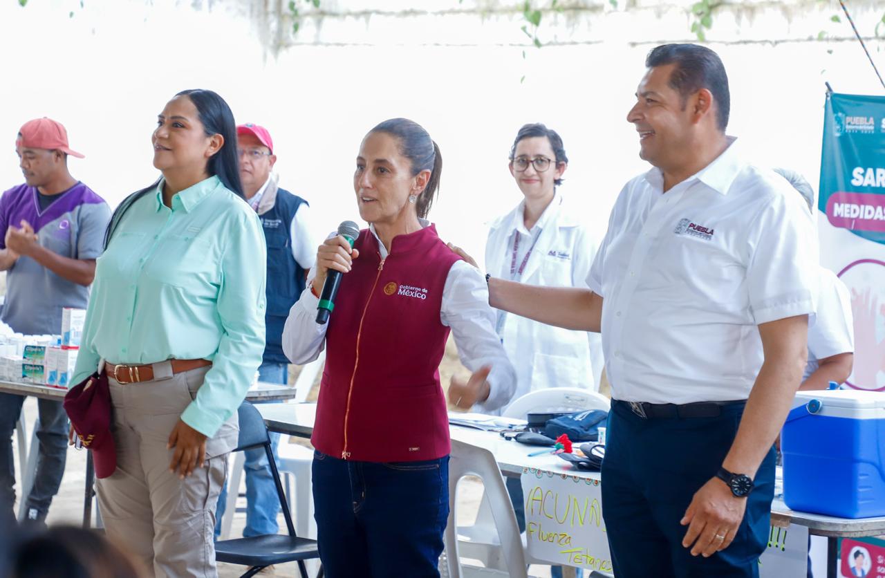 Afianza presidenta Sheinbaum desarrollo y bienestar de puebla; visito 9 veces la entidad