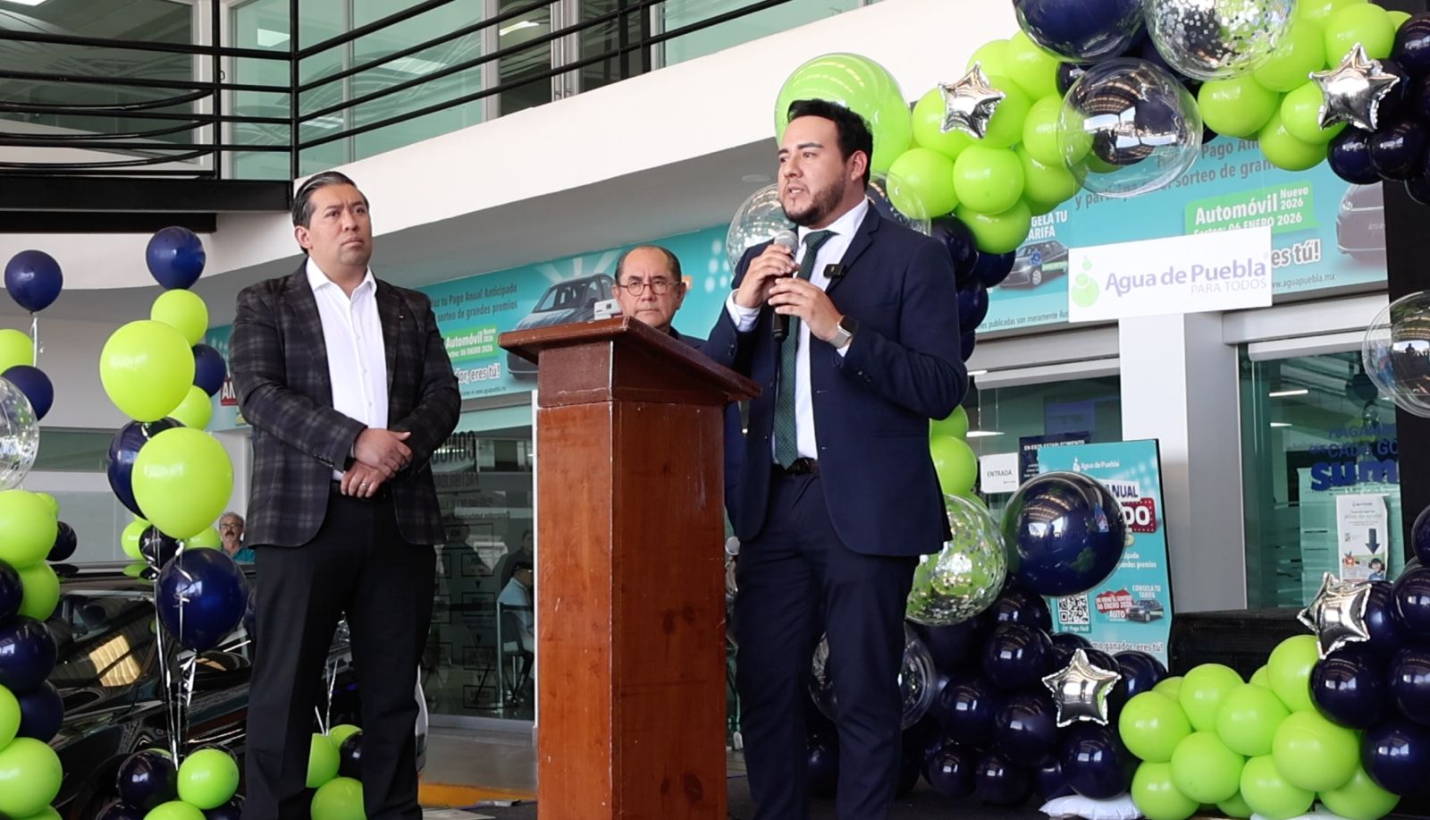 El ganador de un automóvil último modelo del Sorteo Pago Anual Anticipado de Agua de Puebla fue el folio No. 1577644